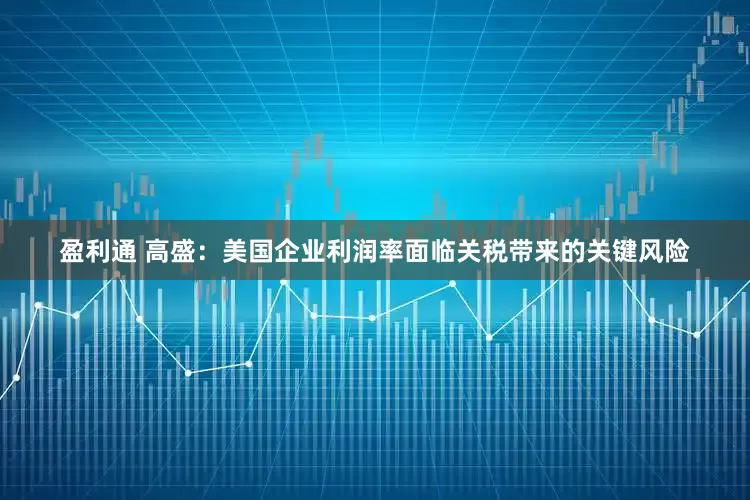 盈利通 高盛：美国企业利润率面临关税带来的关键风险